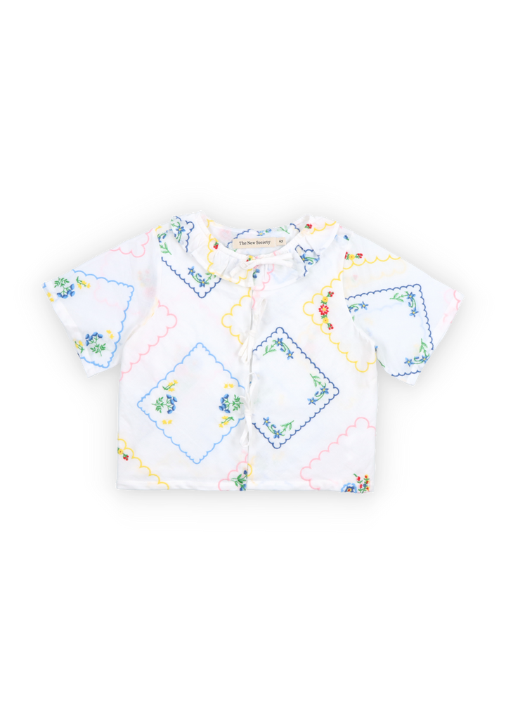 Jacinthe Blouse -Flower Embroidery