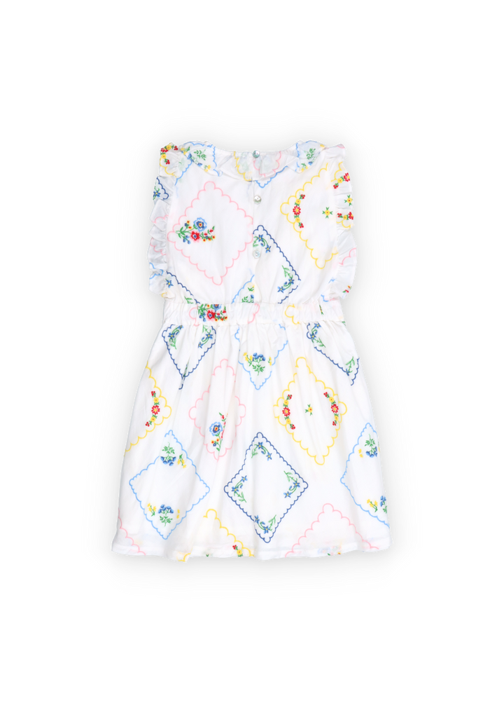 Jacinthe Special Dress -Multicolor Embroidery