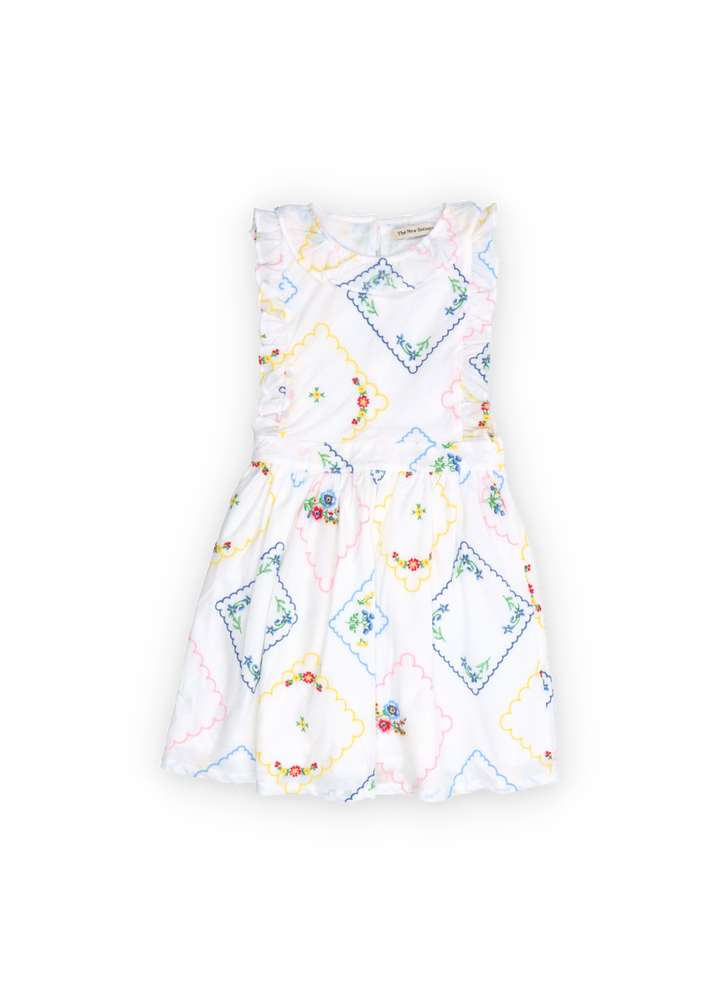 Jacinthe Special Dress -Multicolor Embroidery