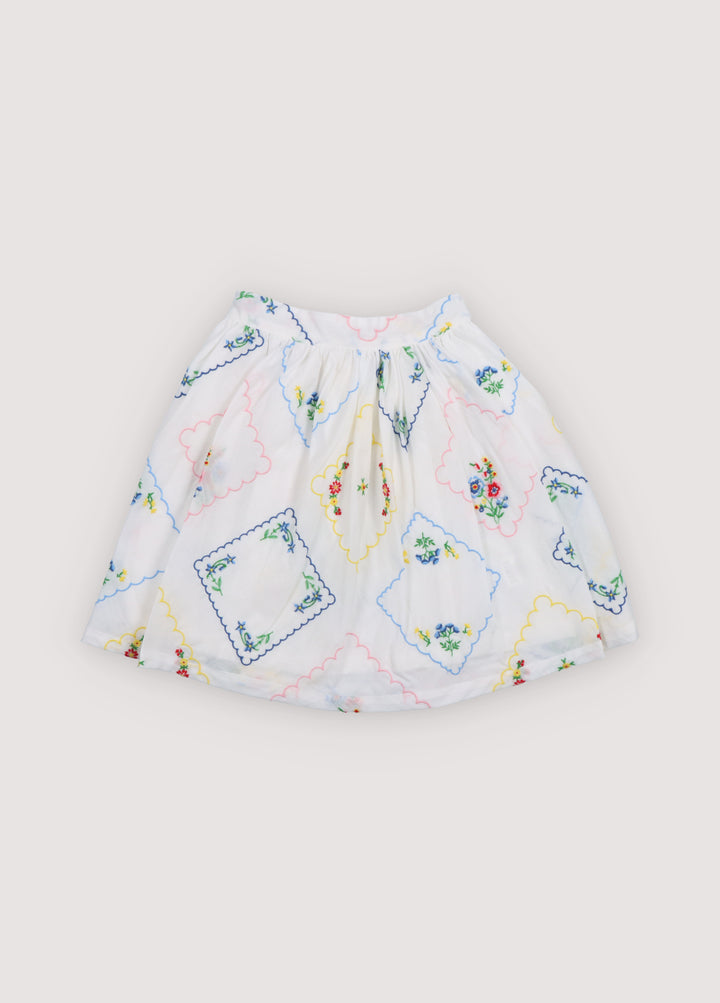 Jacinthe Special Skirt -Multicolor Embroidery