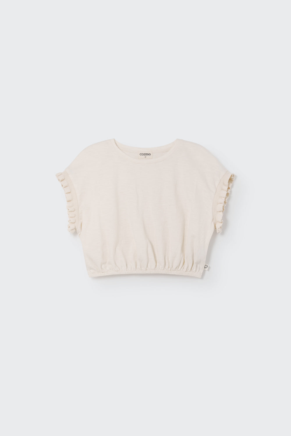 JADAK280S5-ORGANIC SLUB RUFFLE T-SHIRT-Ivory