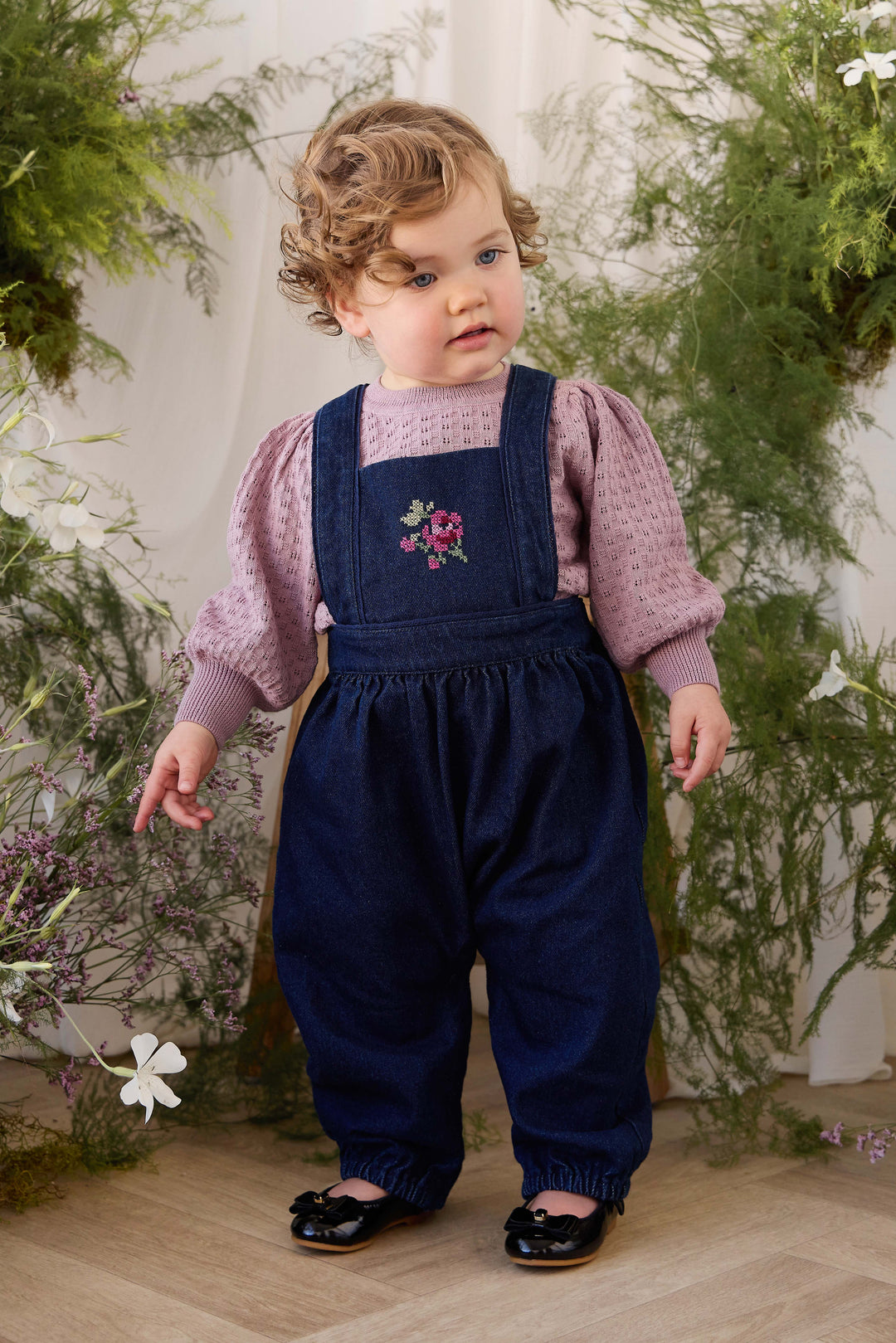 J368412128 Maylah Overall - Deep Sea Denim Orchid Rose