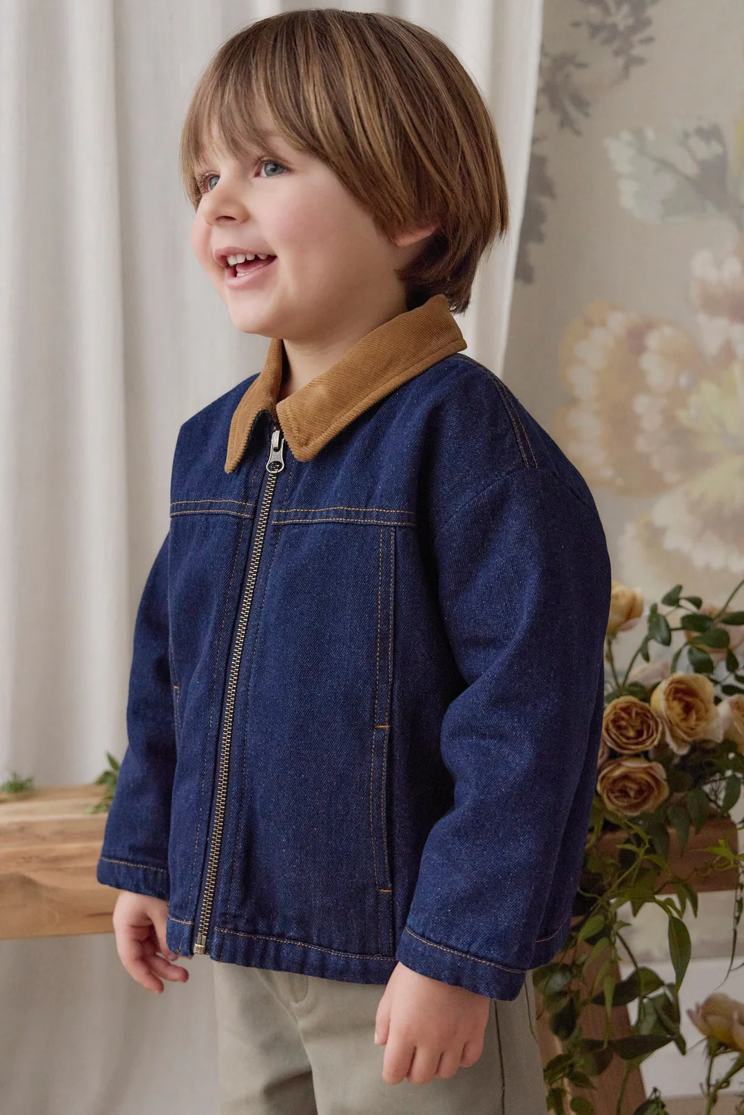 J353011014 Ezekiel Jacket - Mid Indigo Denim