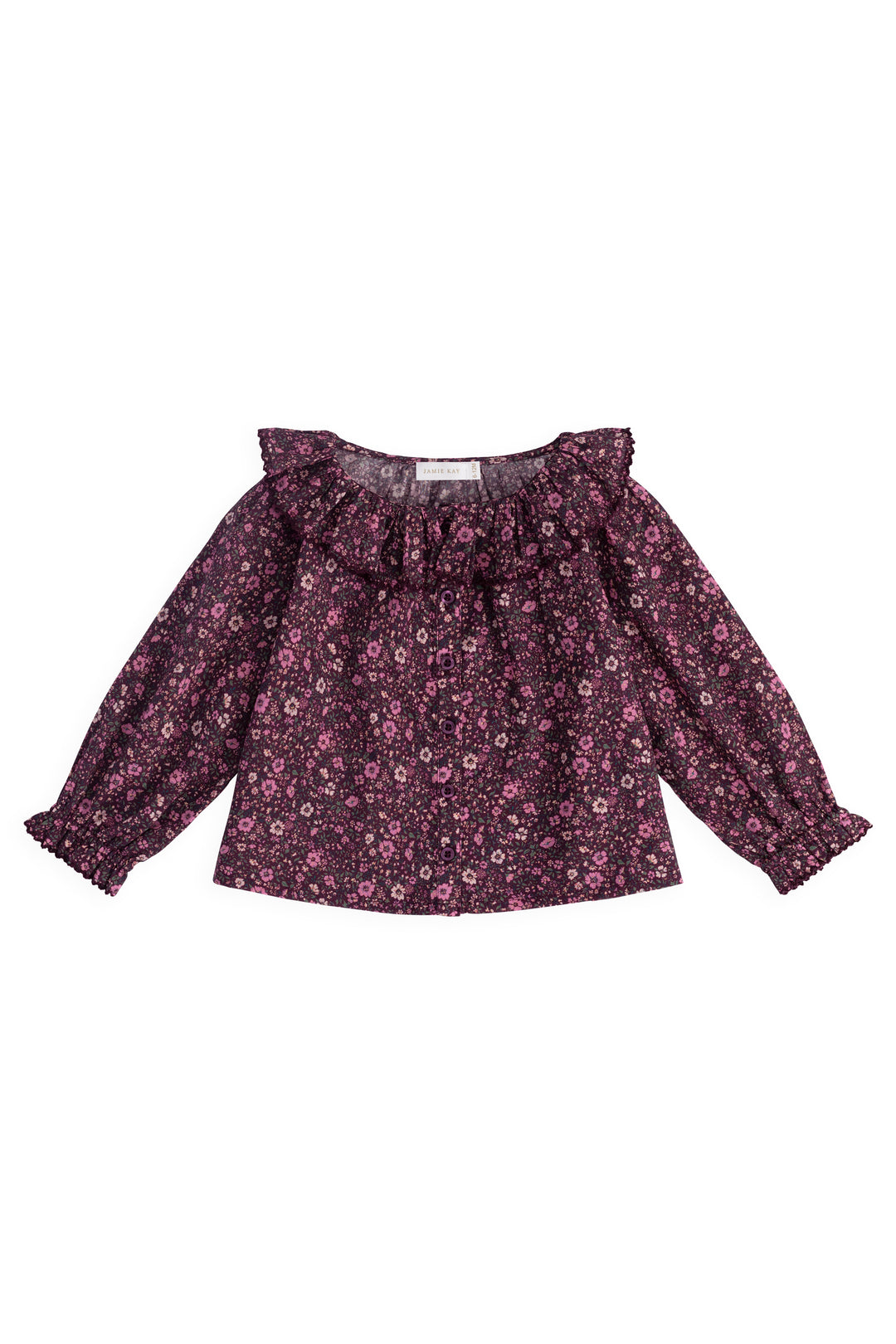J333712138 Organic Cotton Cecile Top - Flora Fig