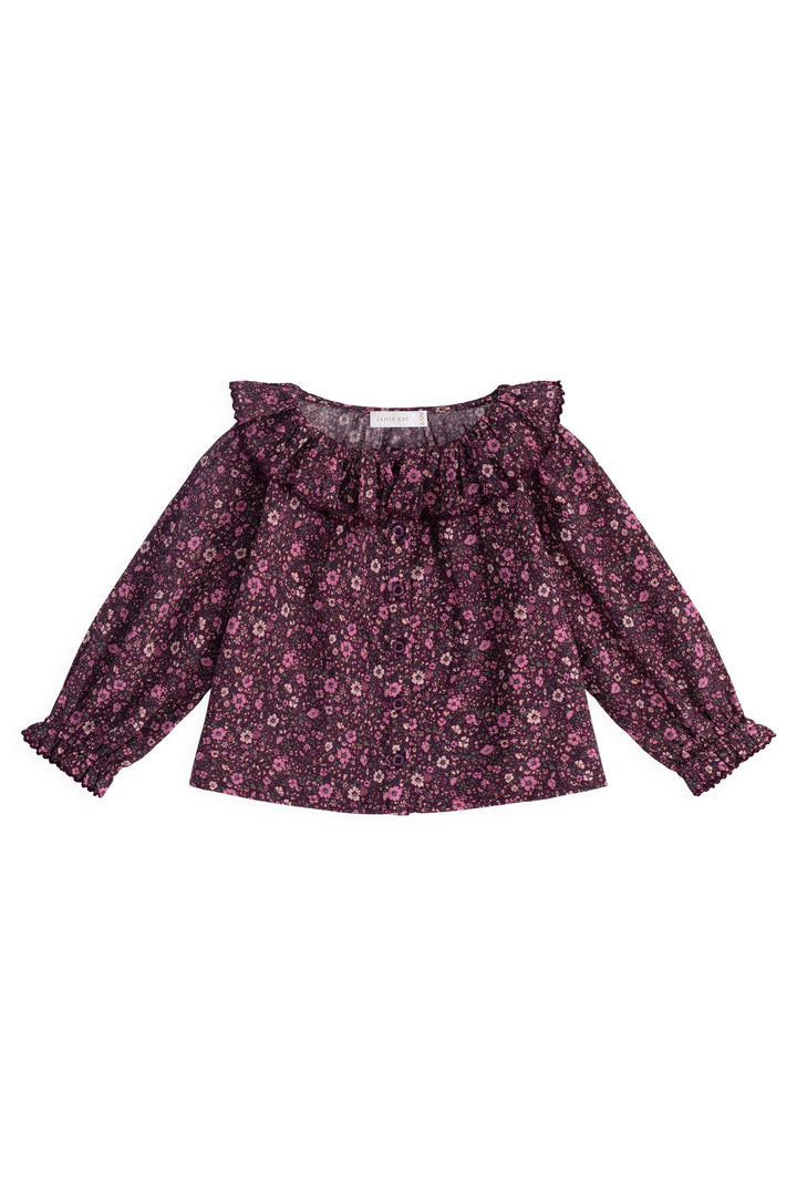 J333712138 Organic Cotton Cecile Top - Flora Fig