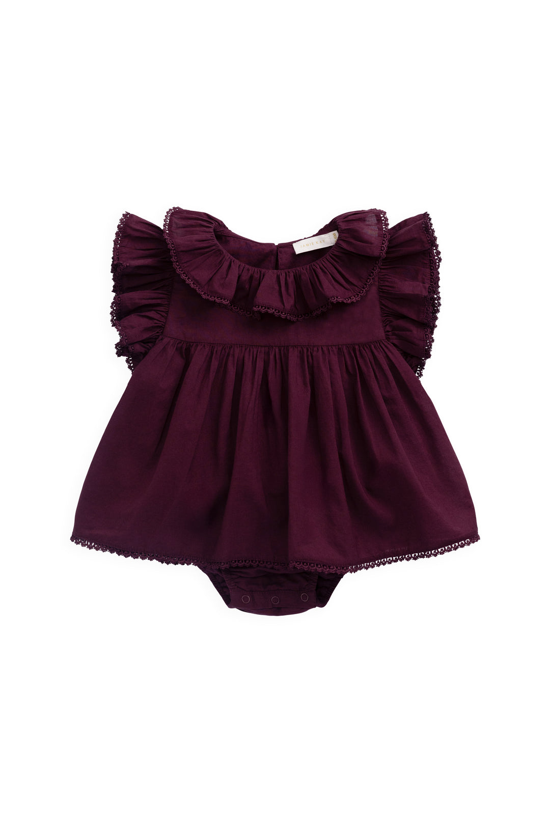 J335110607 Organic Cotton Frannie Playsuit - Fig