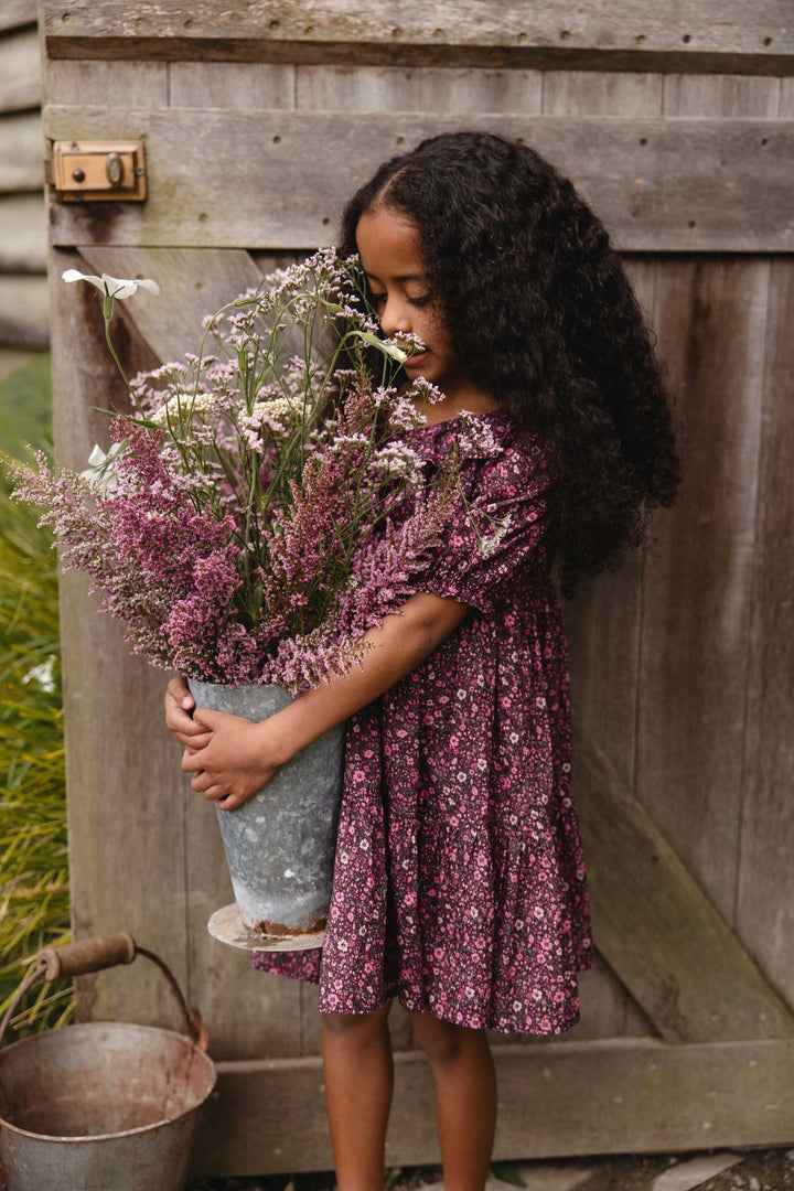 J369512138 Organic Cotton Acacia Dress - Flora Fig