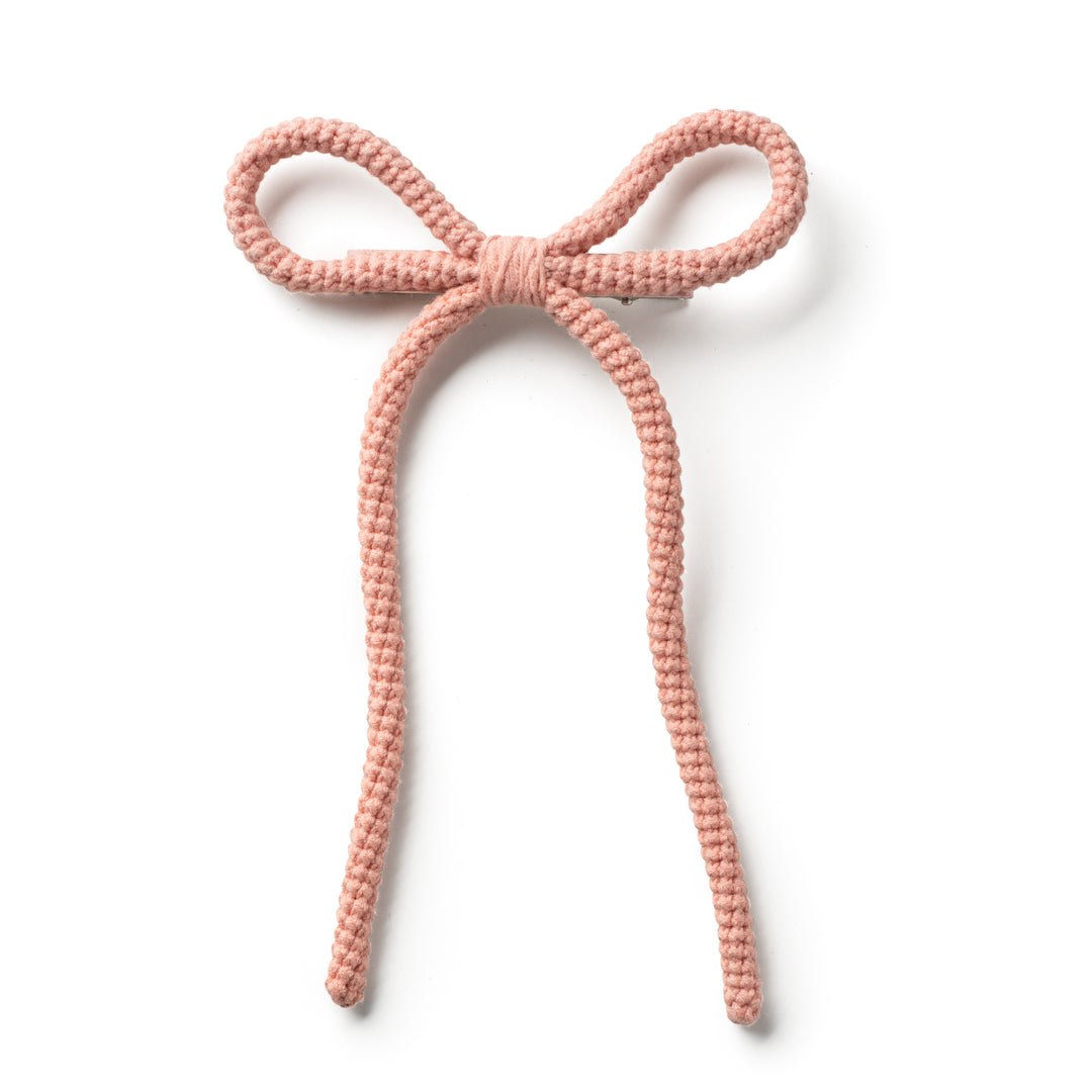 julial003-Juliana textured knit long tail clip-ballet slipper