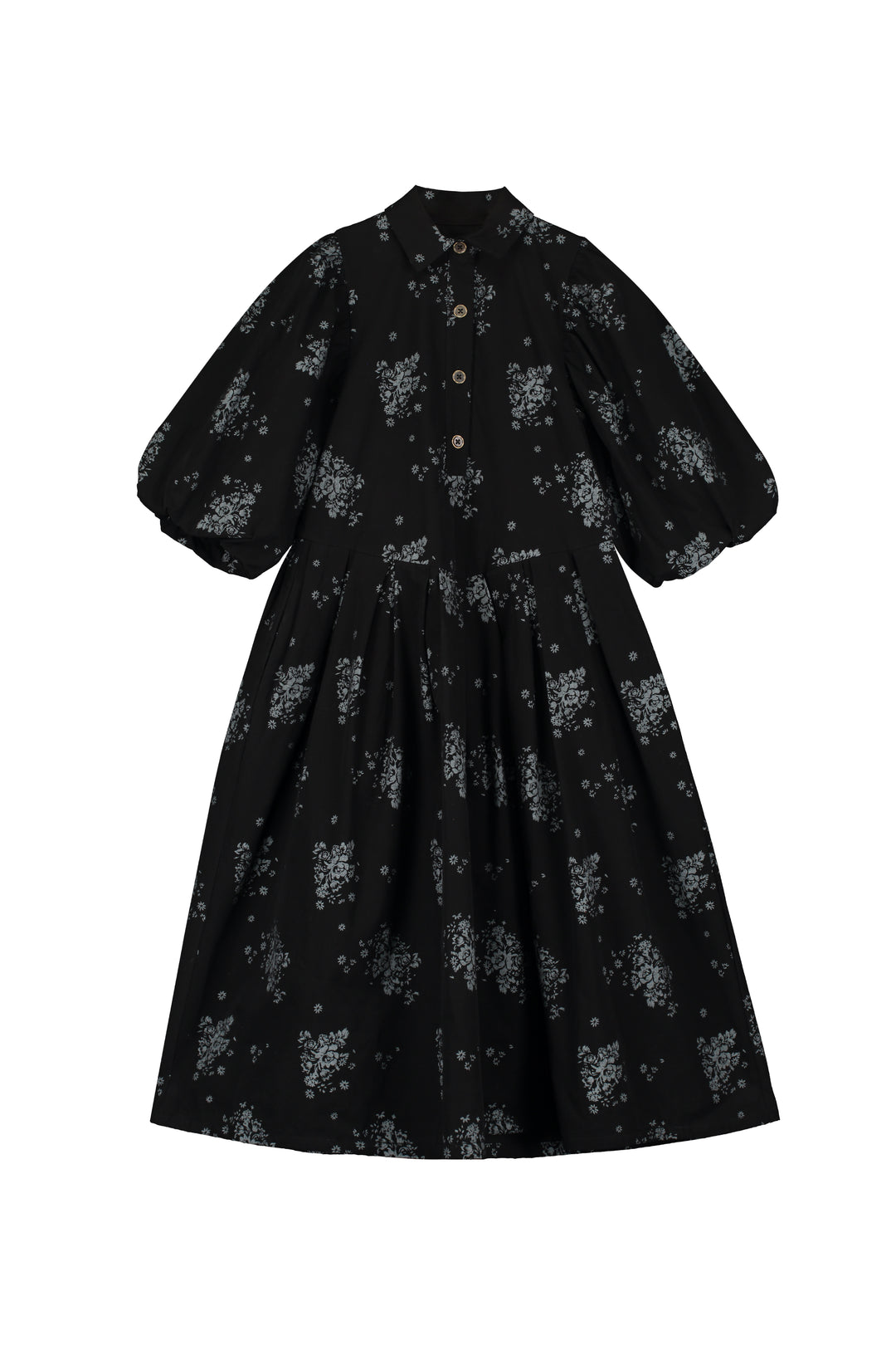 K015B 190-3004 Lilly Pleated Dress - Black & White