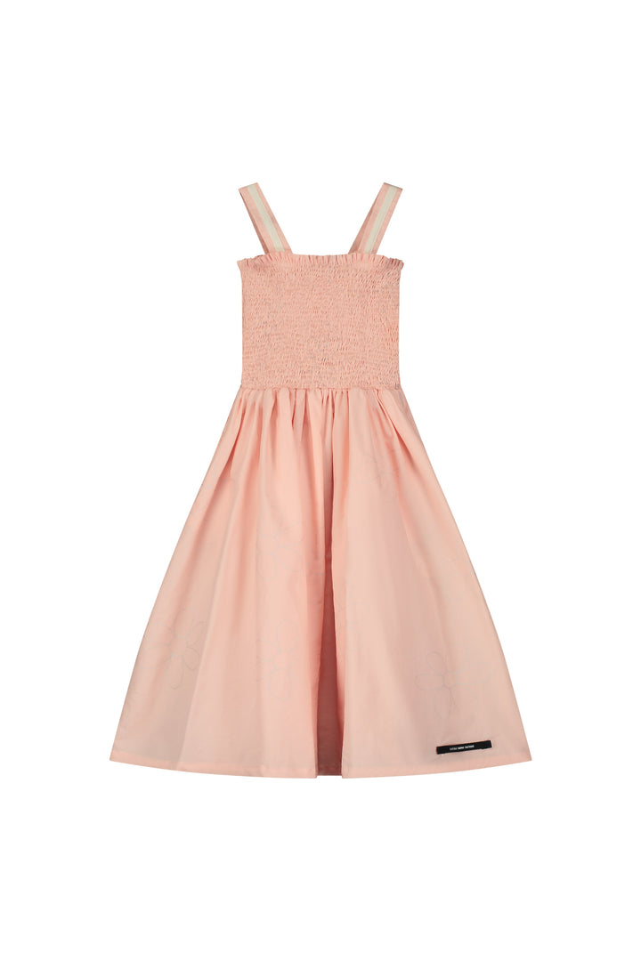 JOURNEY STRAPS DRESS-Light Apricot/Silver