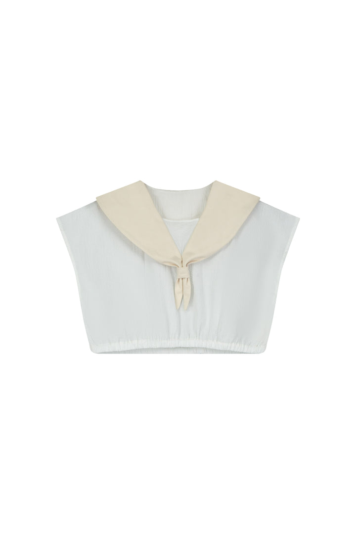 CRUISE COLLAR TOP-White