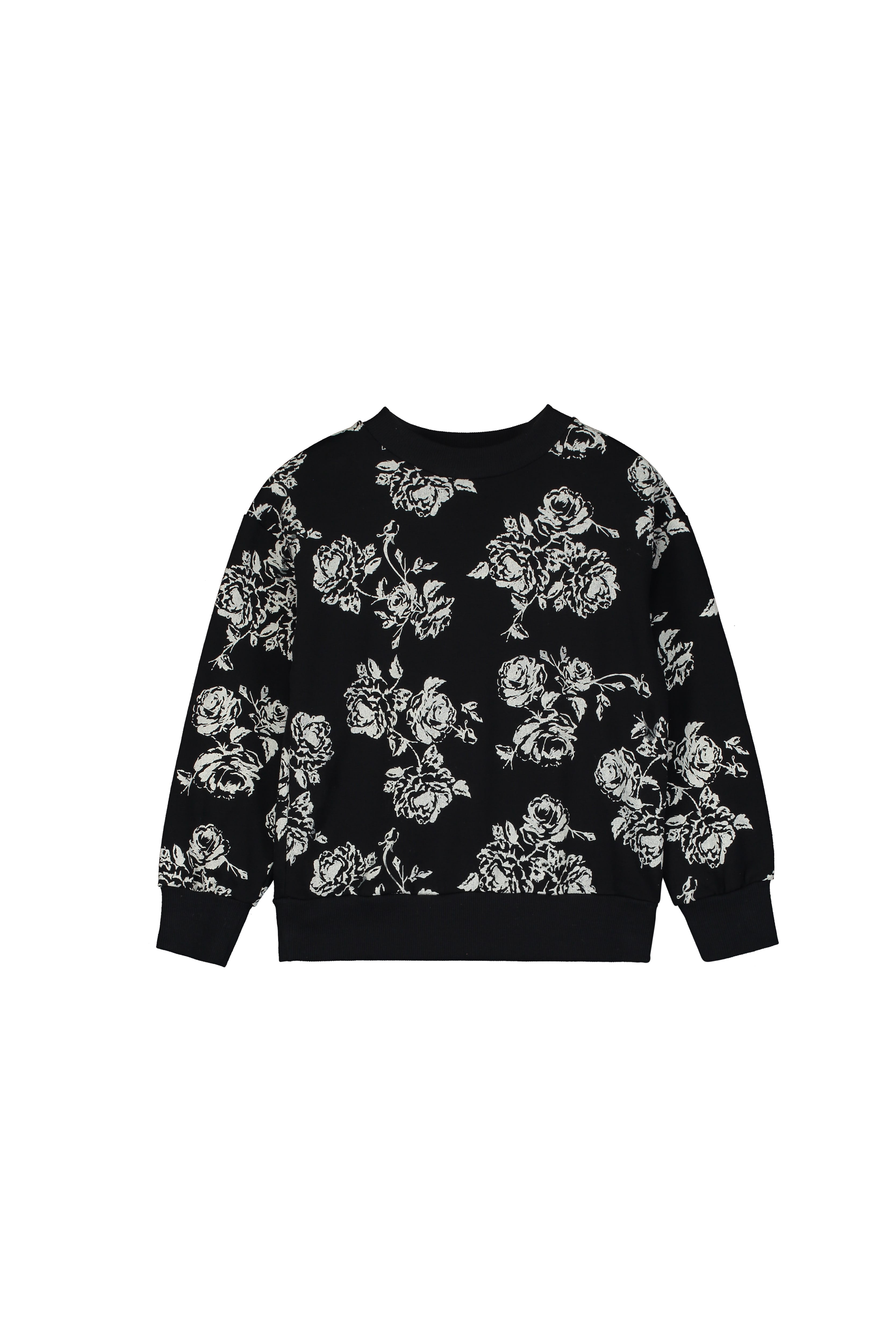 [GRAVER]★CREAM FLOWER DOT COLOR MATCHING SWEATSHIRT Wildflowers Hoodie, Boho Cottagecore Floral Hoodie