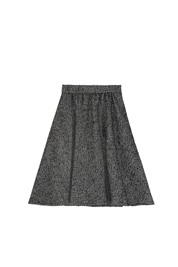 Alpine Circle Skirt-Black & Cream