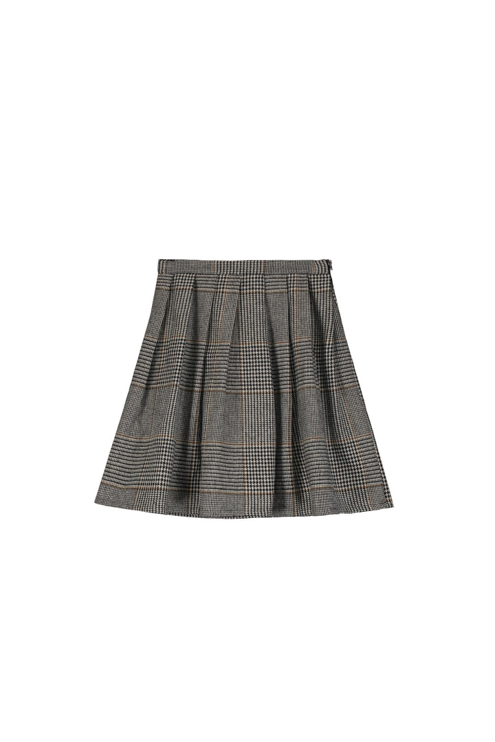Valley Pleated Skirt-Prince of Wales