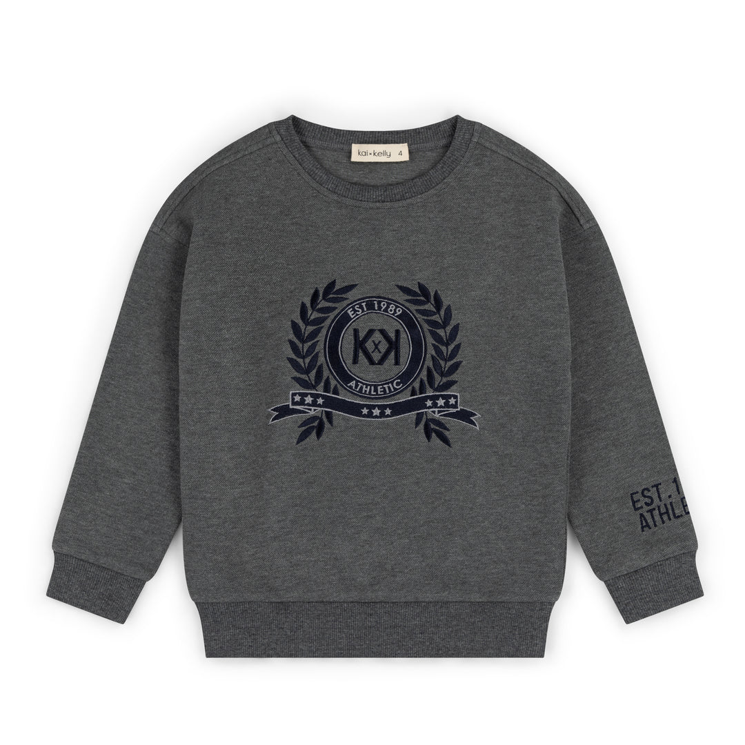 KK26-678 The Prep Edit Sweatshirt Melange Grey