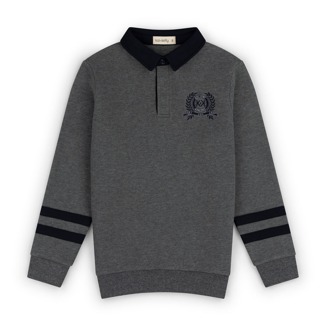 KK26-679 The Prep Edit Polo Melange Grey