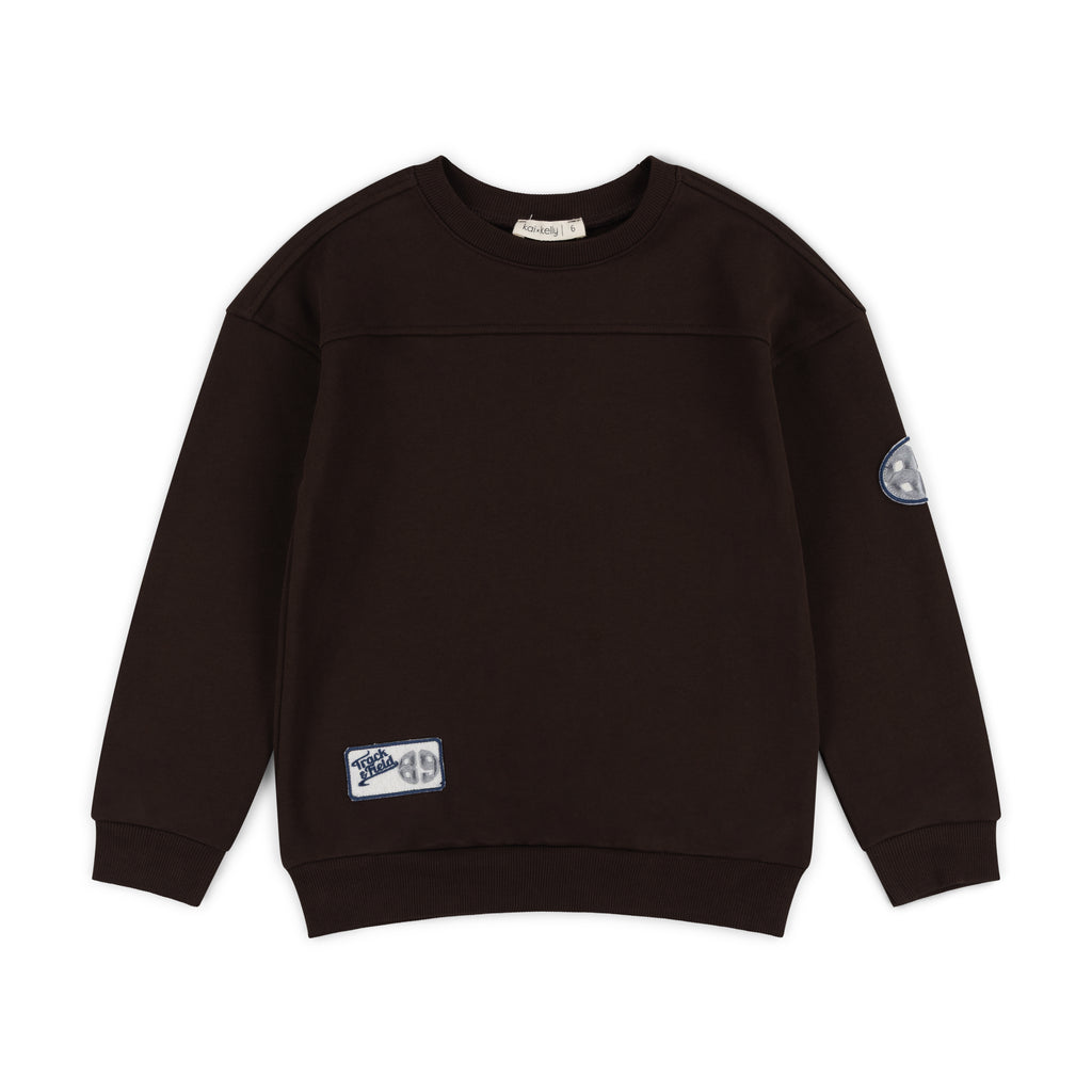 KK26-691 Track & Field Sweatshirt Cocoa – whoopikids