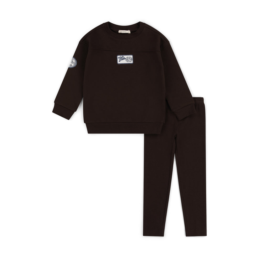 KK26-692 Track & Field Sweatshirt set Cocoa