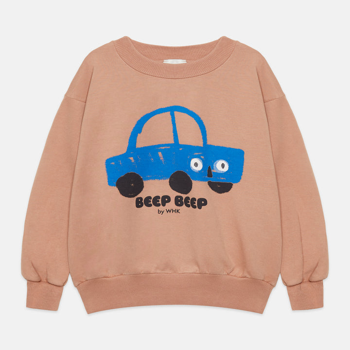 K26808 BEEP BEEP SWEATSHIRT - CAMEL