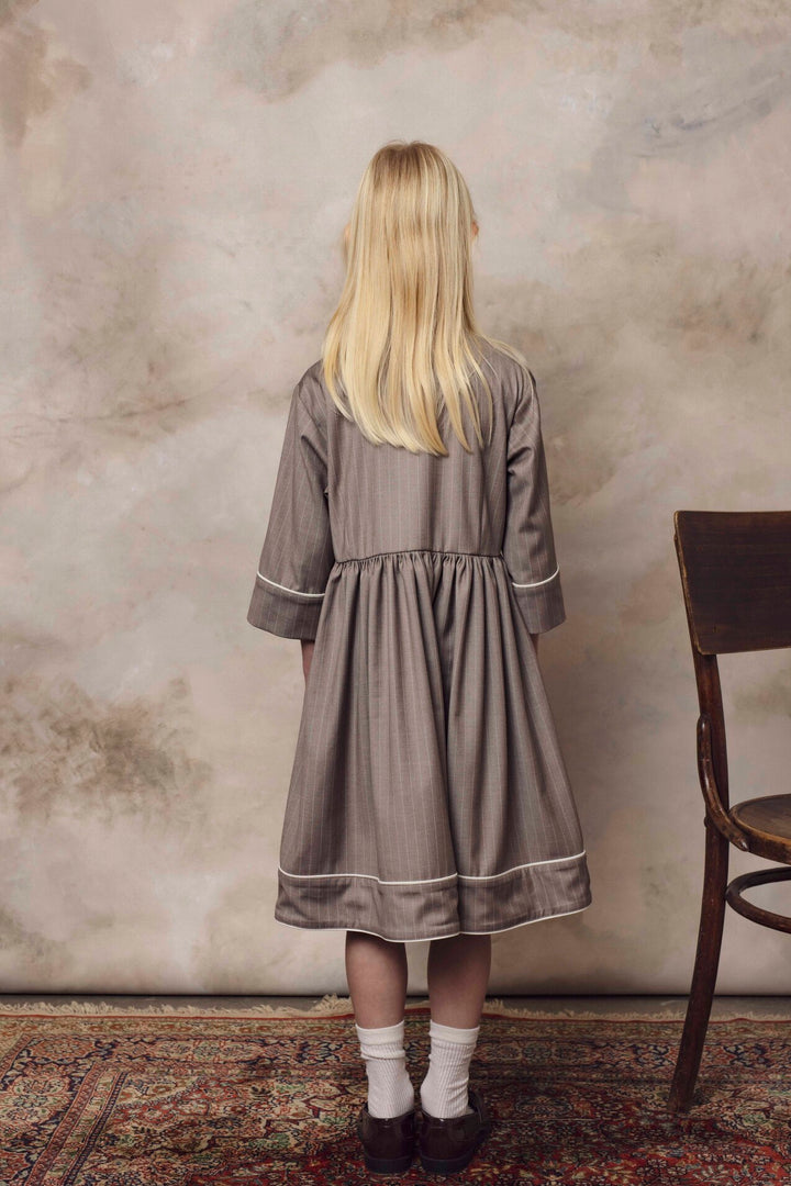 DRIFT DRESS SAND STRIPES
