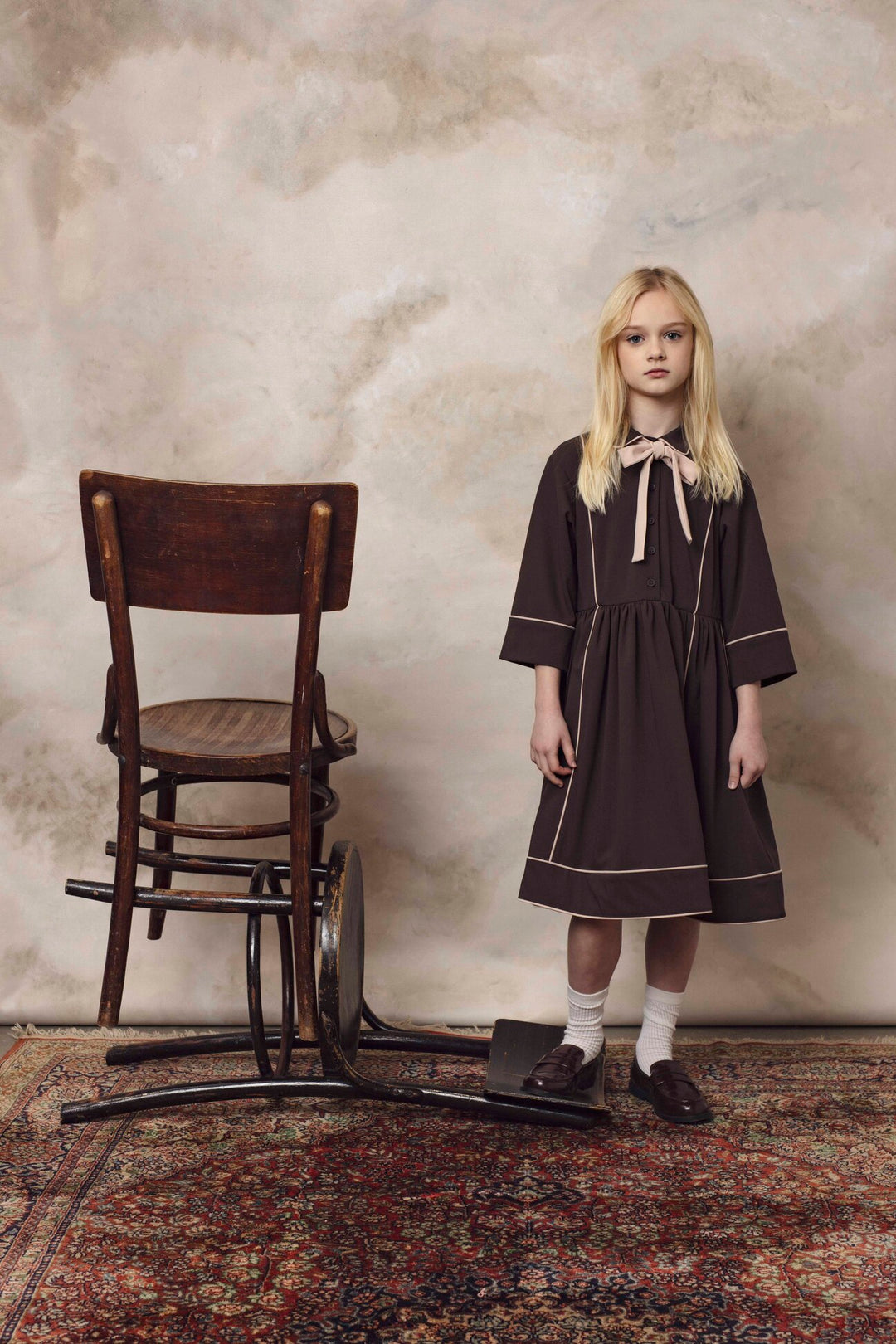 LOOM DRESS BROWN