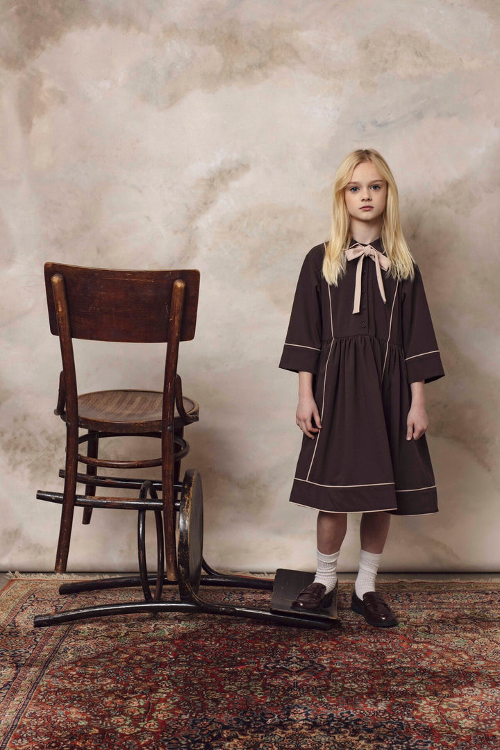 LOOM DRESS BROWN