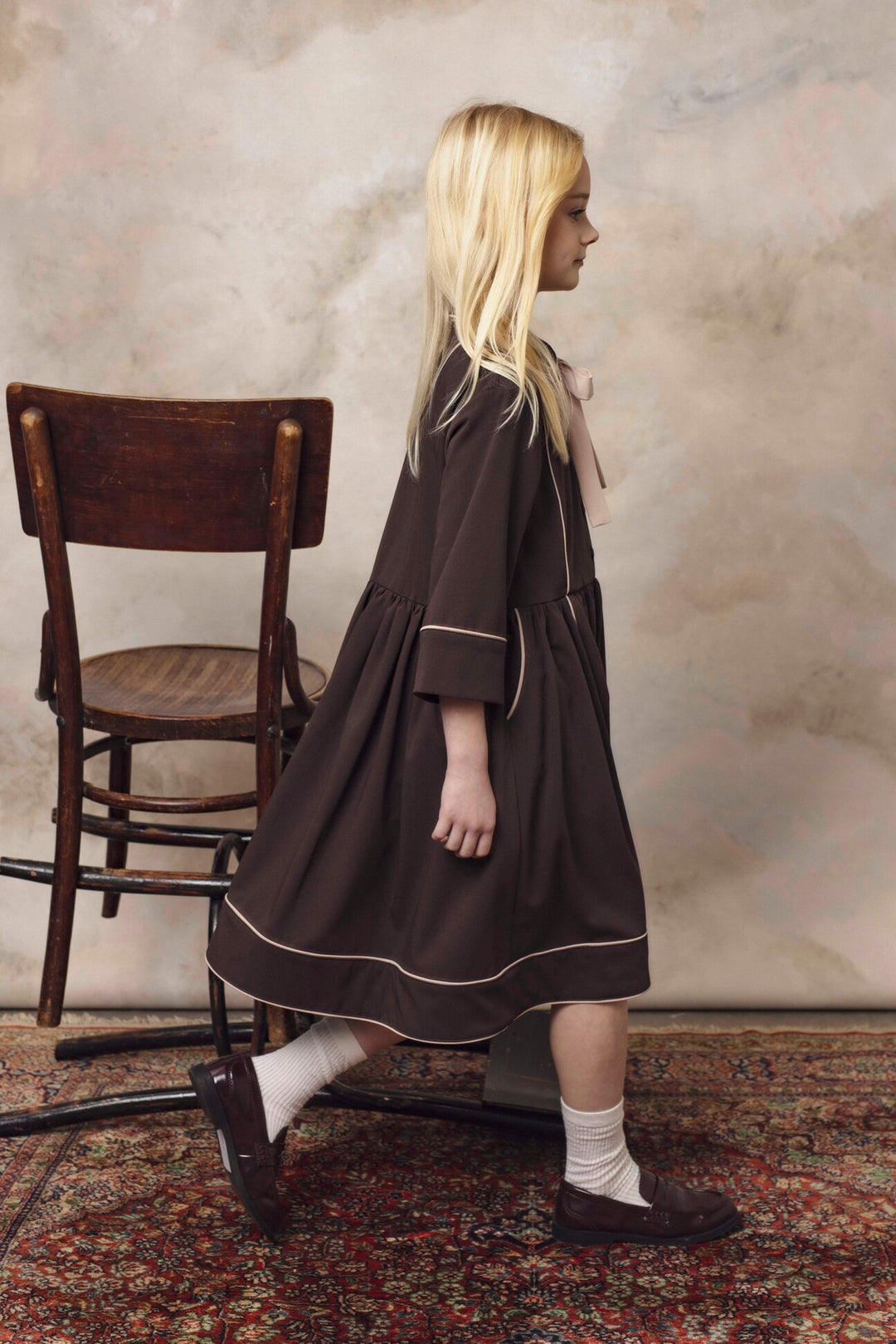 LOOM DRESS BROWN
