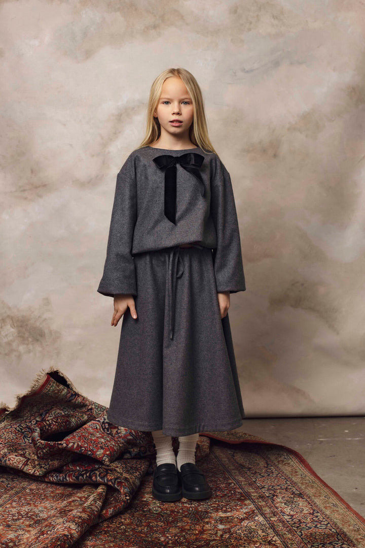 HAIL SKIRT GREY WOOL