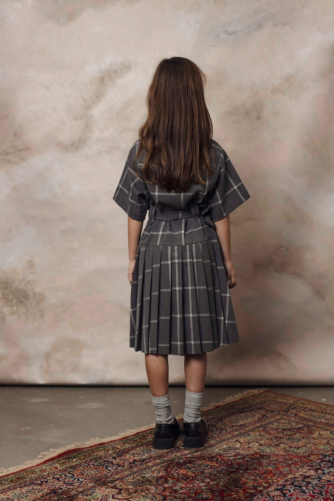 DROP DRESS GREY SQUARE