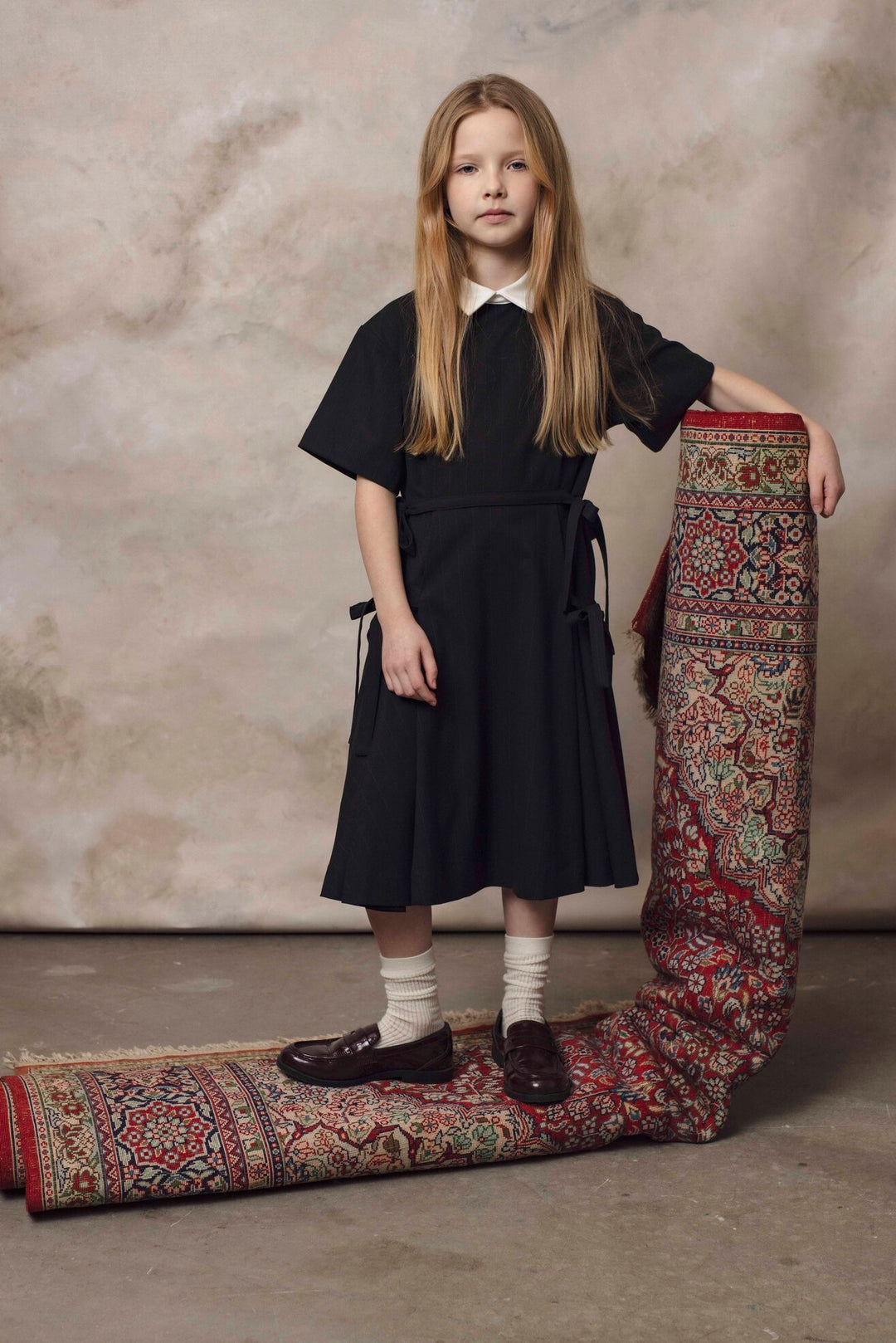 MIST DRESS BLACK STRIPES