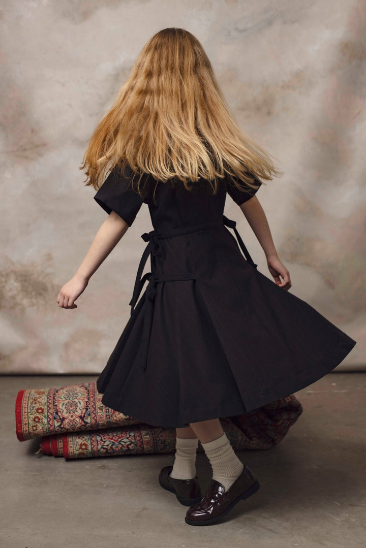 MIST DRESS BLACK STRIPES