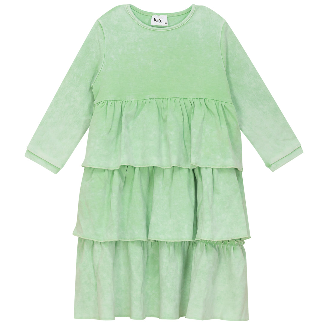 K5502-LAYERED DRESS-WASHED MINT