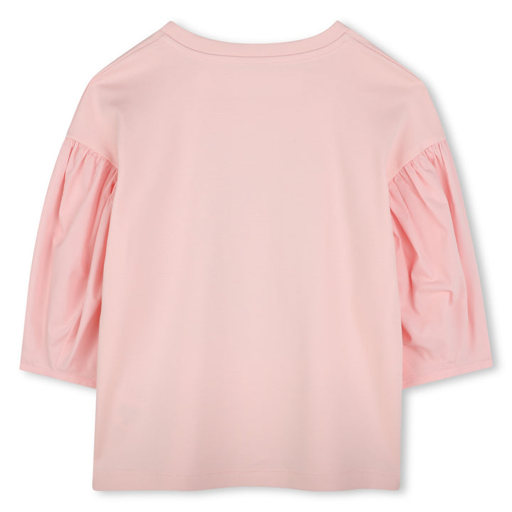 K61070-GIRLS TOP WITH BRANDED FLOWER PRINT-ENGLISH ROSE