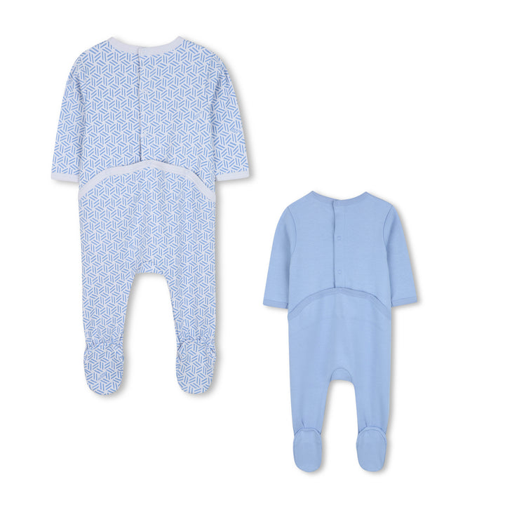K61256-SET 2 FOOTIE-PALE BLUE