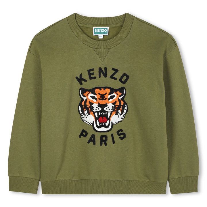 K61432-TIGER SWEATSHIRT-SPHAGNUM