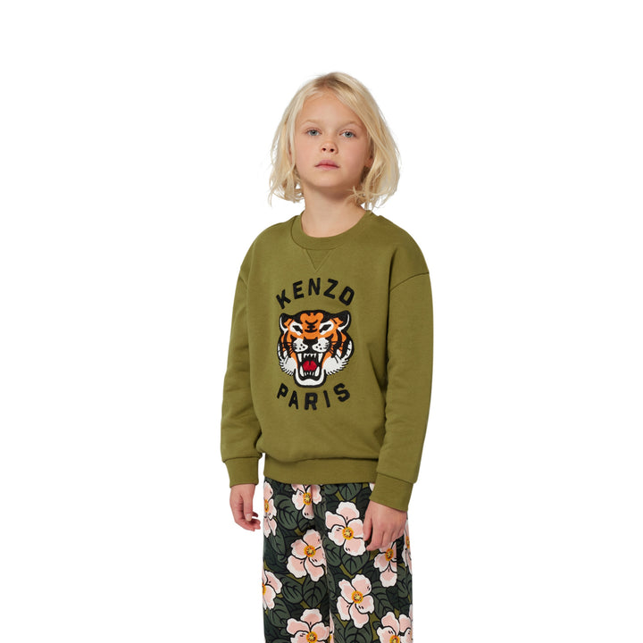 K61432-TIGER SWEATSHIRT-SPHAGNUM