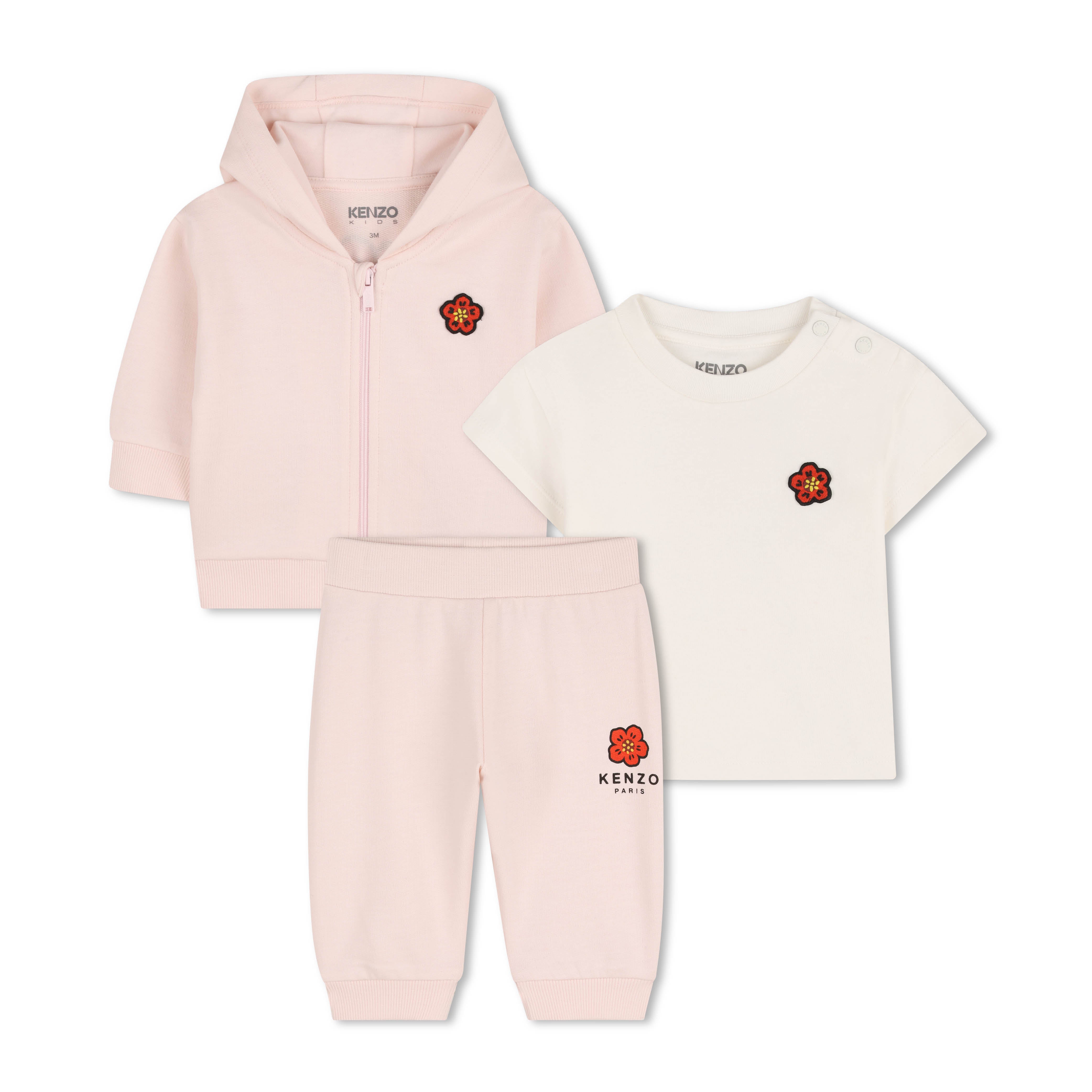 K62066 APRICOT T-SHIRT + CARDIGAN + TROUSERS SET. T-SHIRT IN
