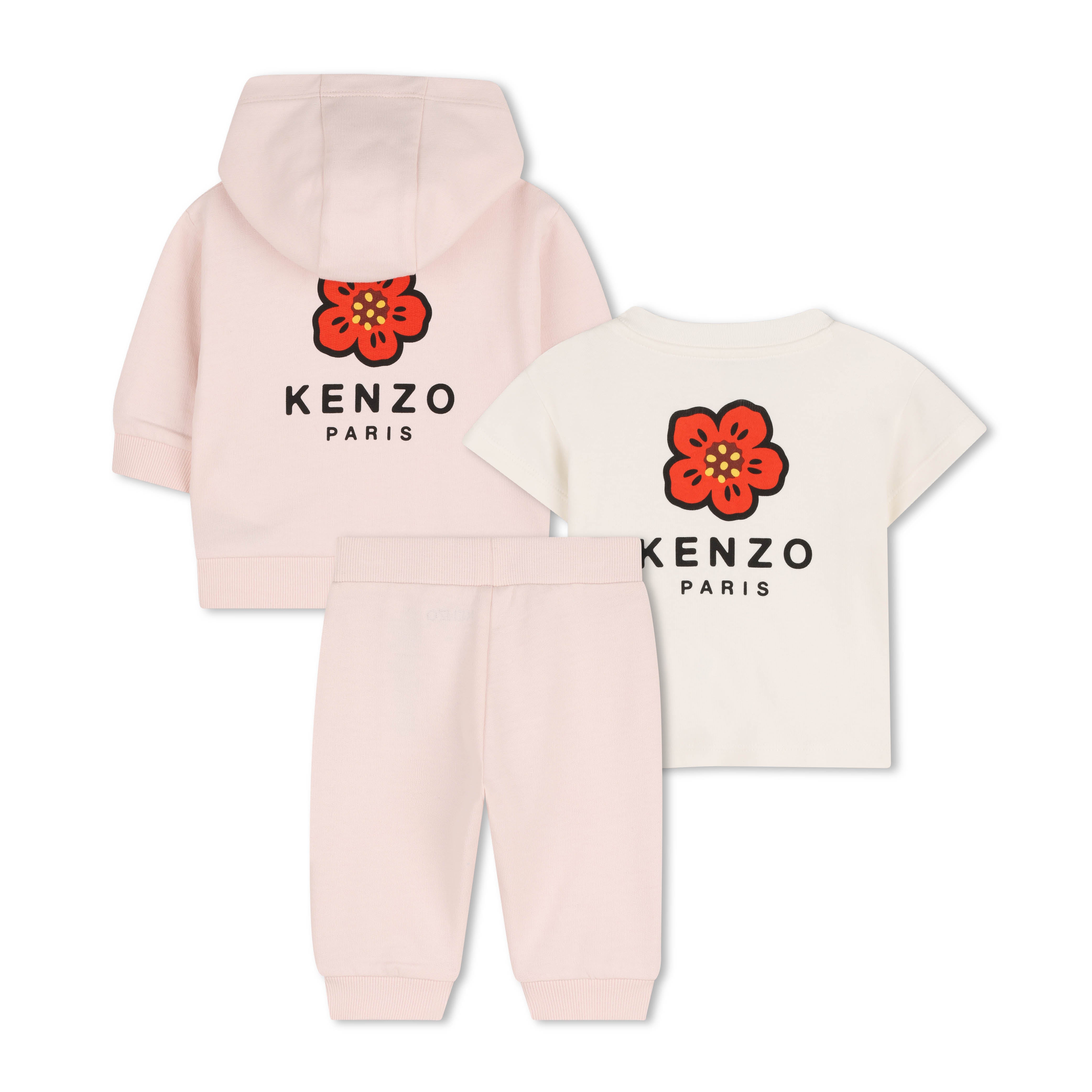 K62066 APRICOT T-SHIRT + CARDIGAN + TROUSERS SET. T-SHIRT IN