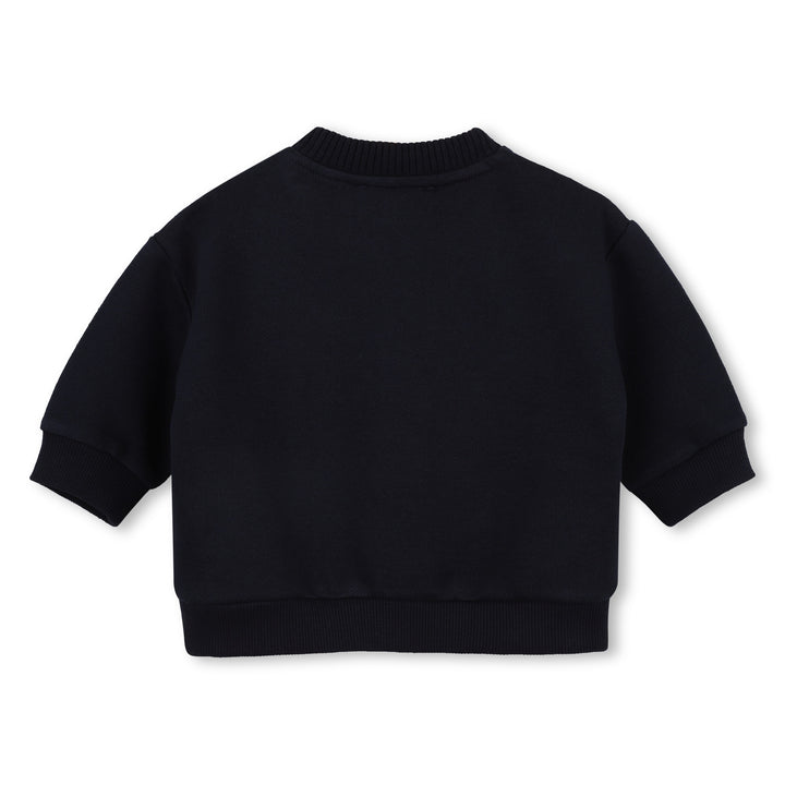 K62134 NAVY UNBRUSHED FLEECE SWEATSHIRT