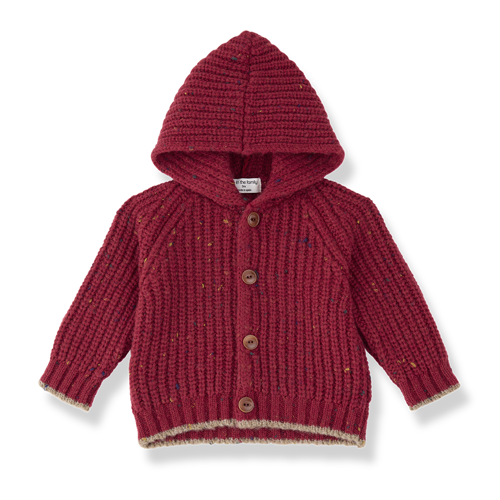 KELOWNA HOODED CARDIGAN - FIAMMA