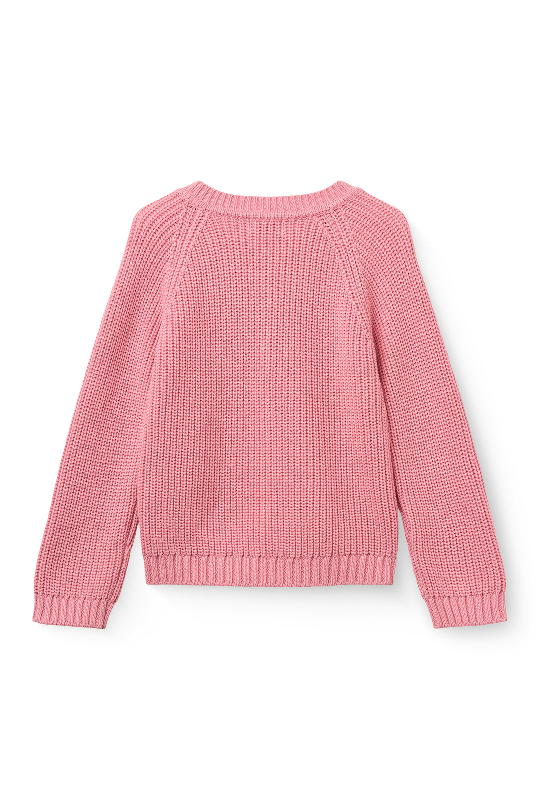 251-000-311 -fw26 KNITTED CLASSIC RIB CARDIGAN - BLOSSOM PINK