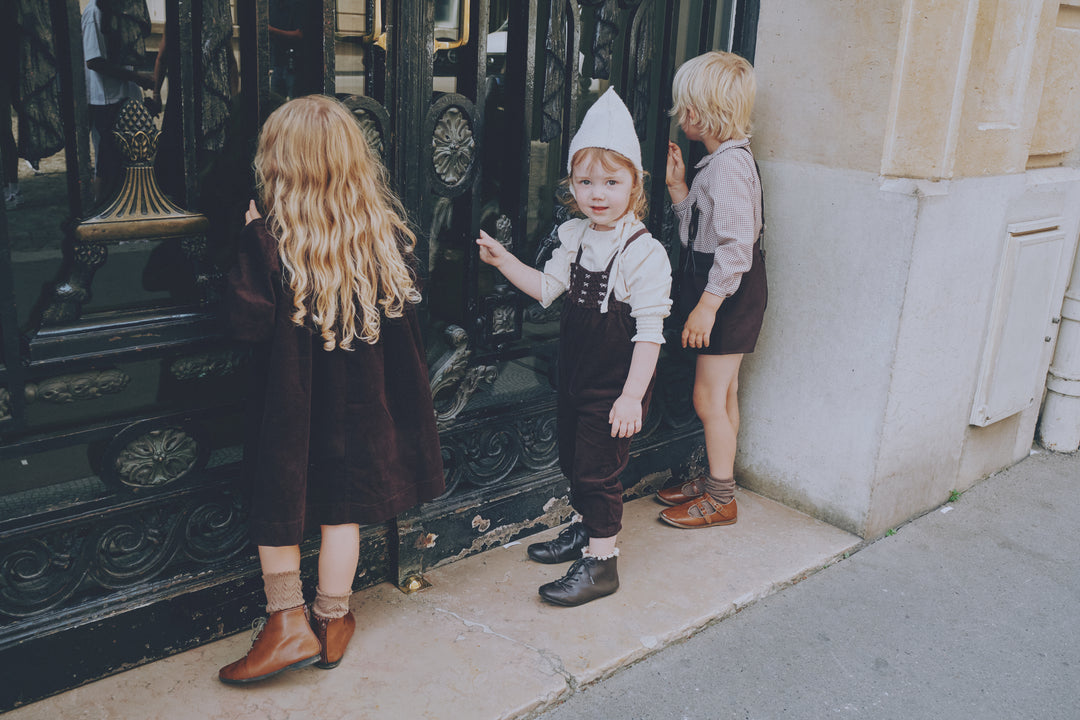KS2602 GIRLS BROWN ROMPER
