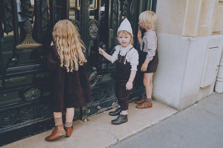 KS2602 GIRLS BROWN ROMPER