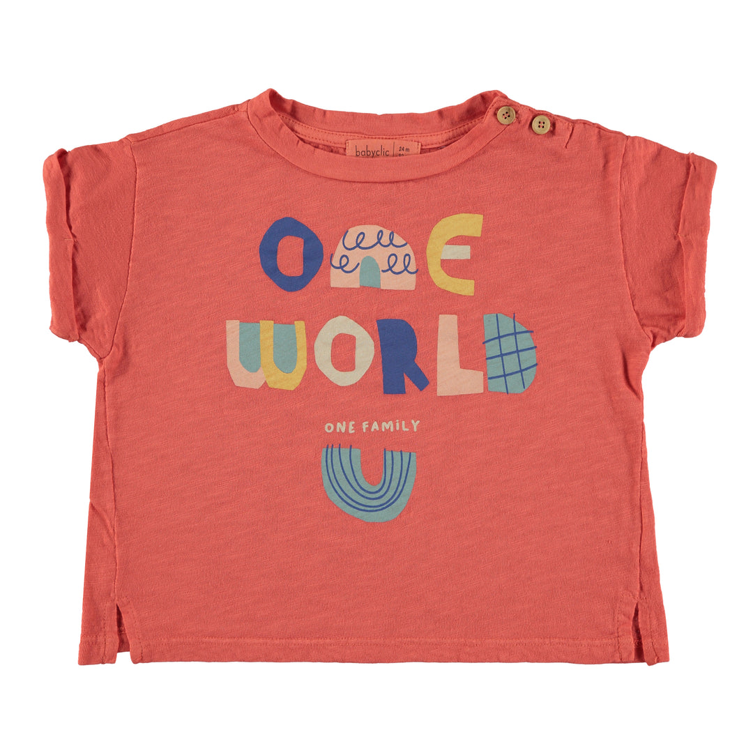T-SHIRT-One World Red