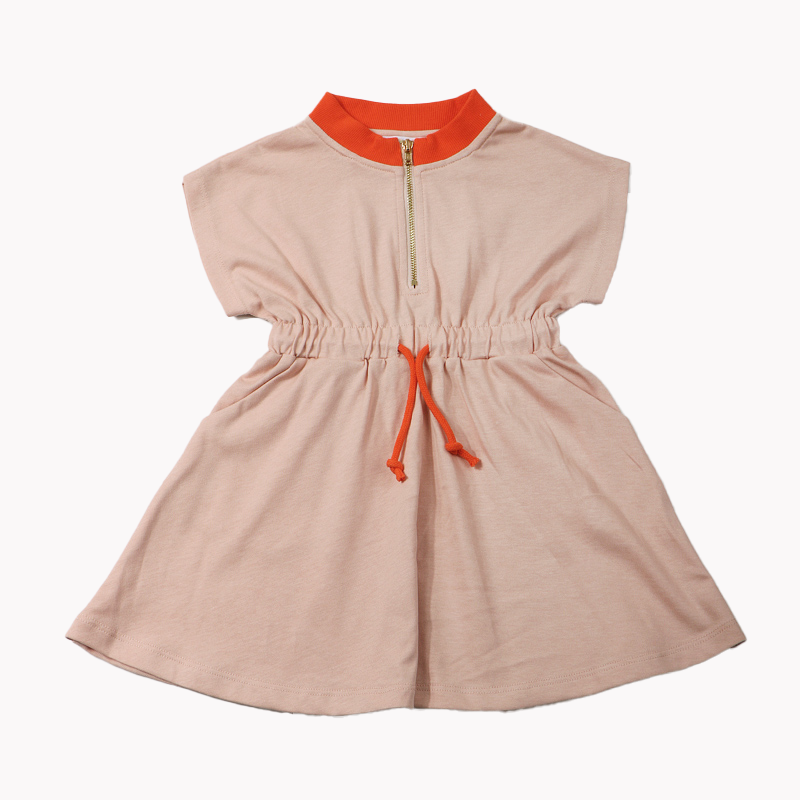 Bopop Taupe/Orange Block Boys Polo LS - Lt Blue Bopop Taupe/Orange Block Boys Polo LS - Lt Blue