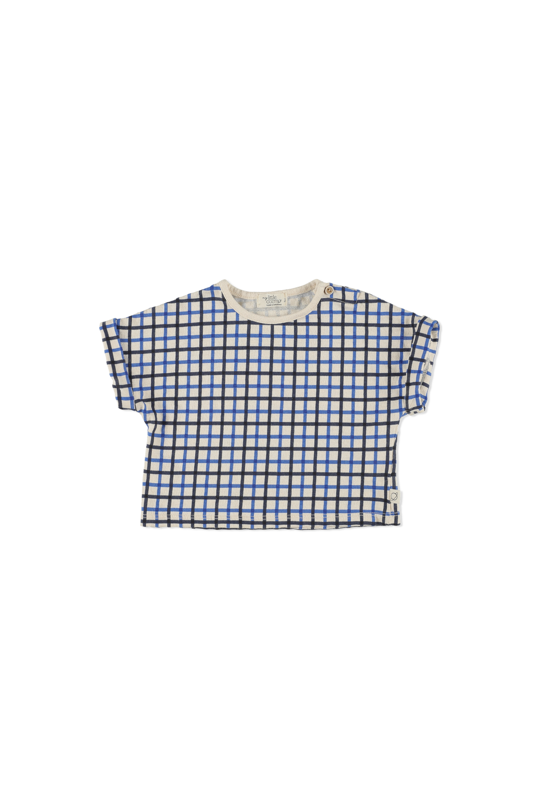 LEIF277-Crepe Check/Navy