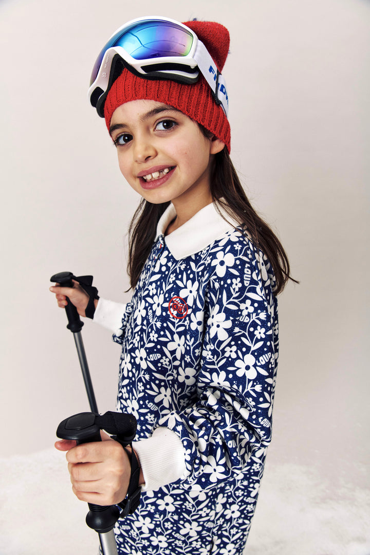 GD02 ALPS POLO DRESS - FLOWER AOP