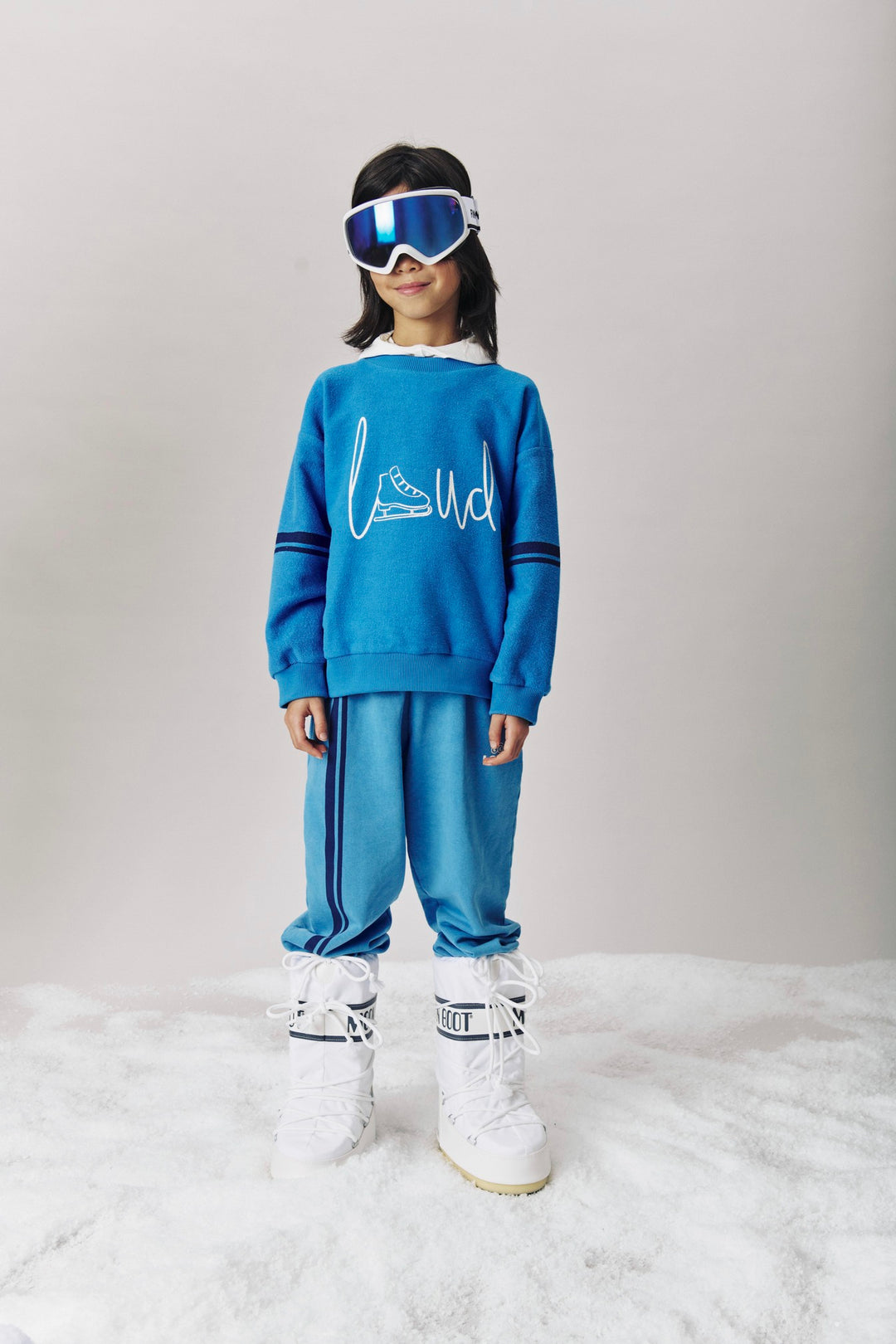 UJ06 HIGH SWEATER - MALIBU BLUE