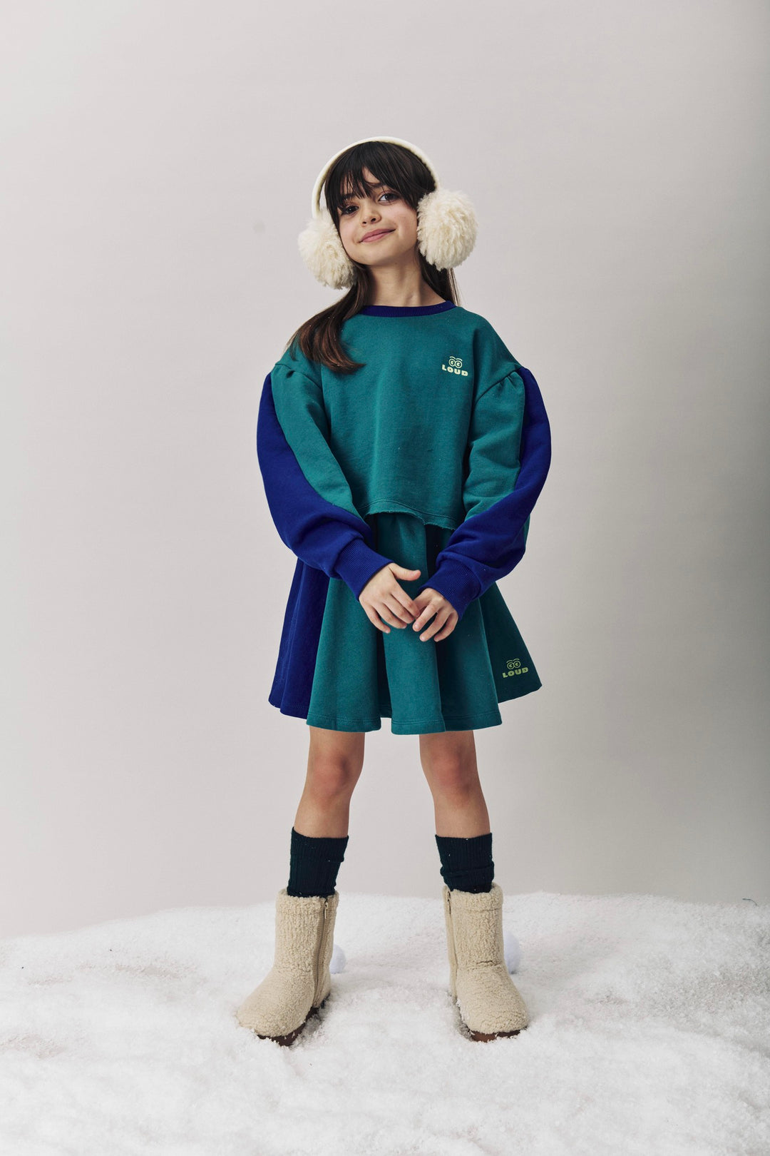 GJ03 SPA SWEATER - GREEN/NAVY