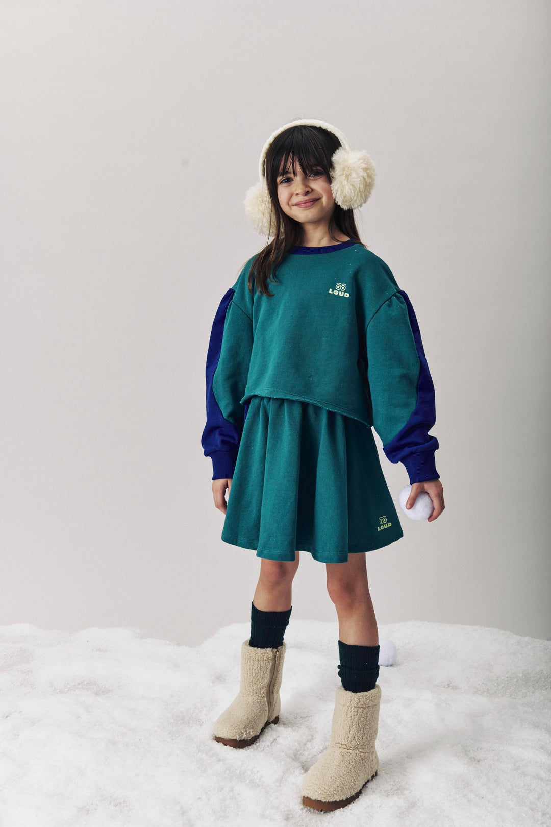 GJ03 SPA SWEATER - GREEN/NAVY